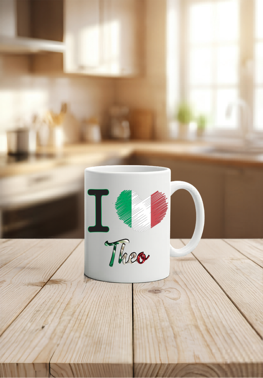 Camping Regeln Tasse personalisiert, Geschenk Camper, Wohnmobil Kaffeetasse, Italien Urlaub Becher mit Namen, Campingplatz Deko Keramik