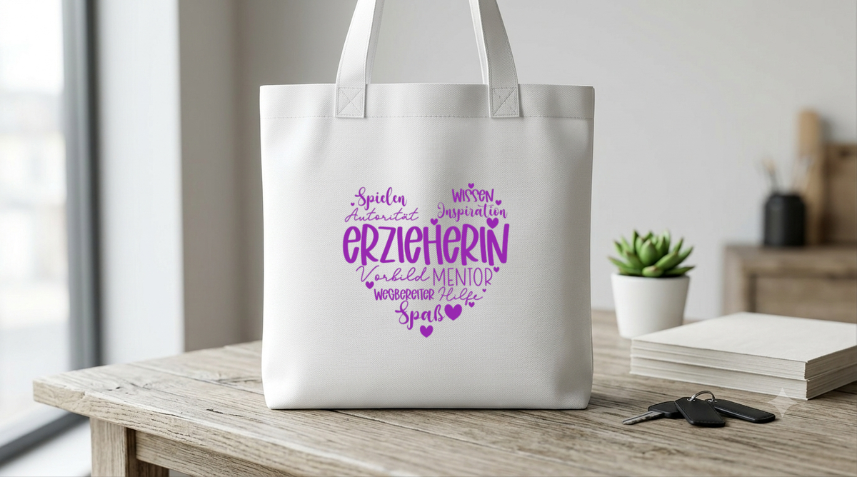 Geschenk Erzieherin Stoffbeutel Danke Kita Kindergarten Geschenkidee Beutel