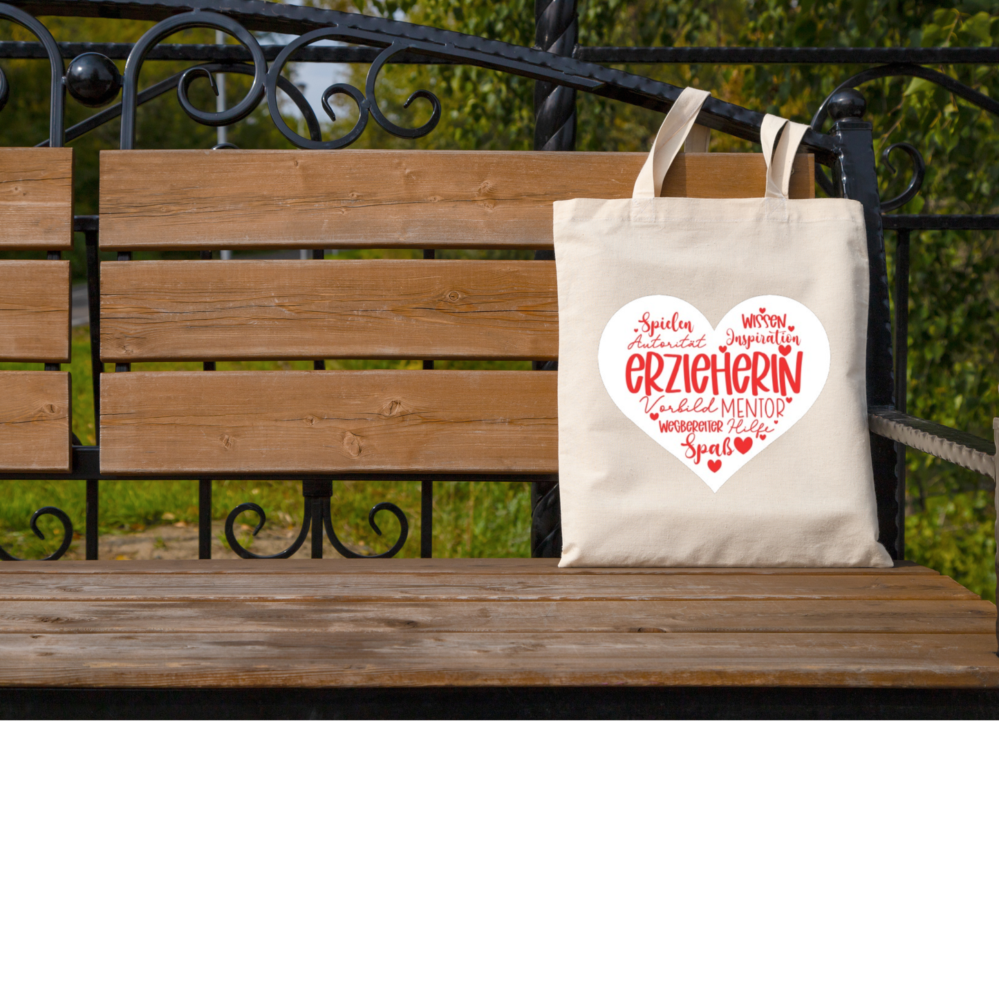 Erzieherin Geschenk Danke, Baumwolltasche Abschied Kindergarten, Jutebeutel Lieblingserzieherin, Stofftasche Danke sagen natur