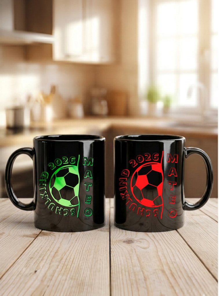Tasse Einschulung Personalisierte Fussball Schulkind Tasse Name Geschenk
