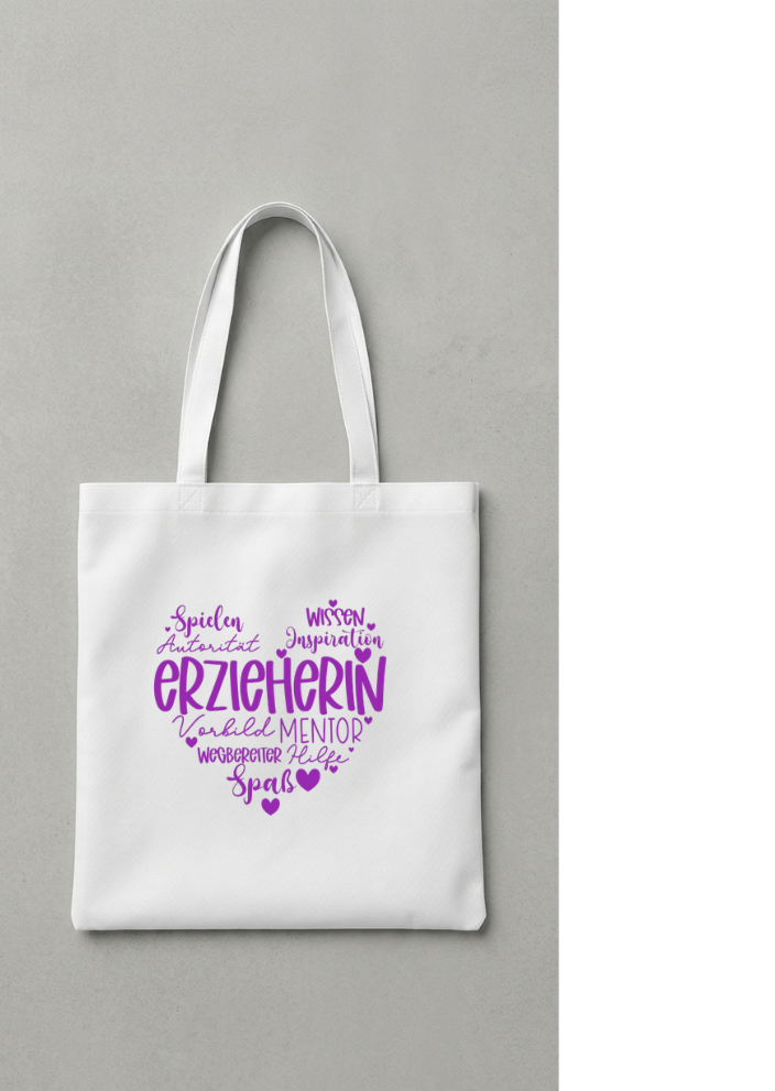 Tasche Erzieherin Danke Geschenk KiTa Kindergarten Beutel Polyester