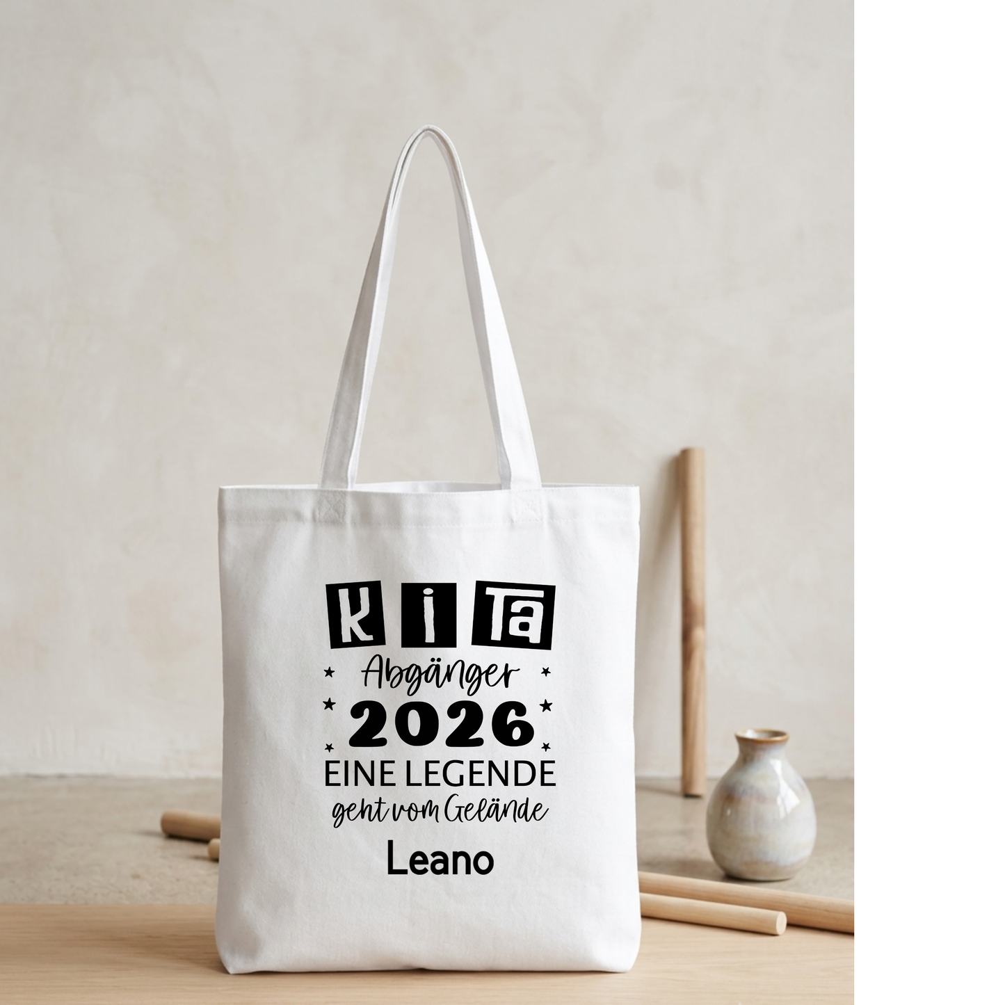 Schulkind 2026 Stofftasche personalisiert, Jutebeutel Einschulung Name, Kita Abgänger Tasche Geschenktüte, Baumwolltasche Schultüte
