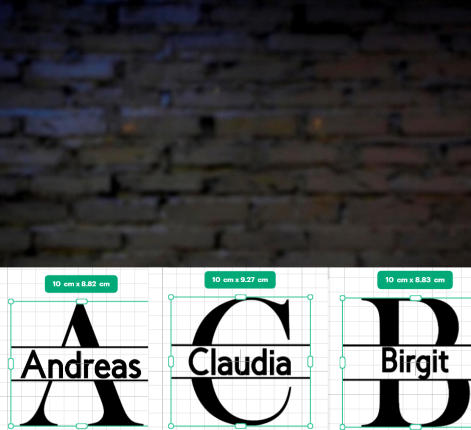 Personalisierter Buchstabe Aufkleber Set Wunschname Name Vinyl Sticker