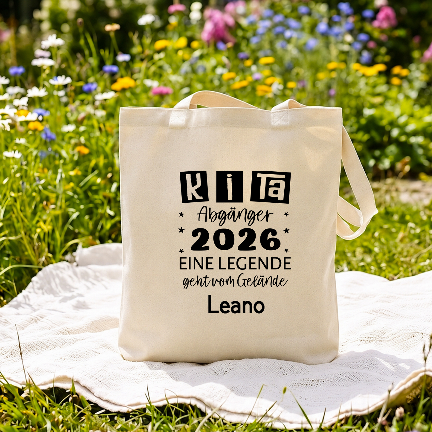 Schulkind 2026 Stofftasche personalisiert, Jutebeutel Einschulung Name, Kita Abgänger Tasche Geschenktüte, Baumwolltasche Schultüte