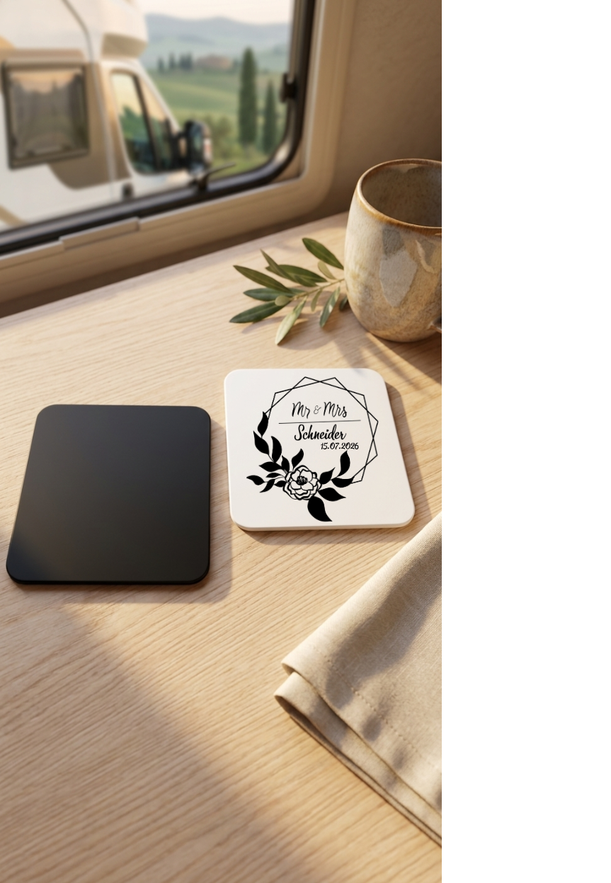 Untersetzer Personalisiert Hochzeit Geschenk Mr Mrs Glasuntersetzer Datum
