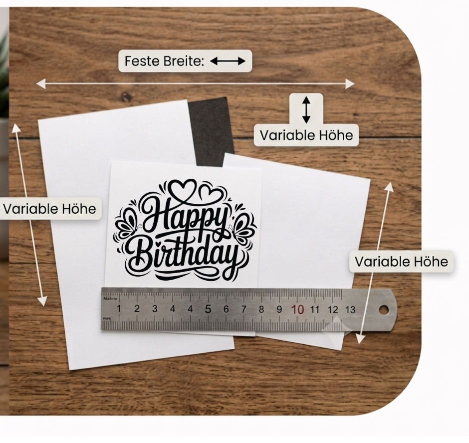 Happy Birthday Vinyl Aufkleber Geburtstag Aufkleber Deko Schwarz Weiß