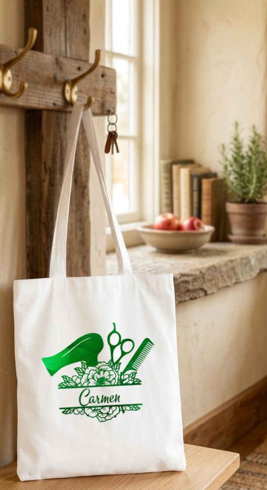 Friseurtasche personalisiert mit Name Geschenk Friseurin Friseur Beutel Tasche Geschenkidee Friseurmeisterin Meisterschule Friseursalon
