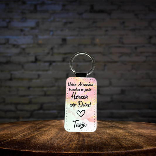 Schlüsselanhänger Erzieher Abschied Danke, Kindergarten, Schulanfang, Namens-Schlüsselanhänger, personalisiert, Rucksackanhänger, Geschenkidee, Abschied