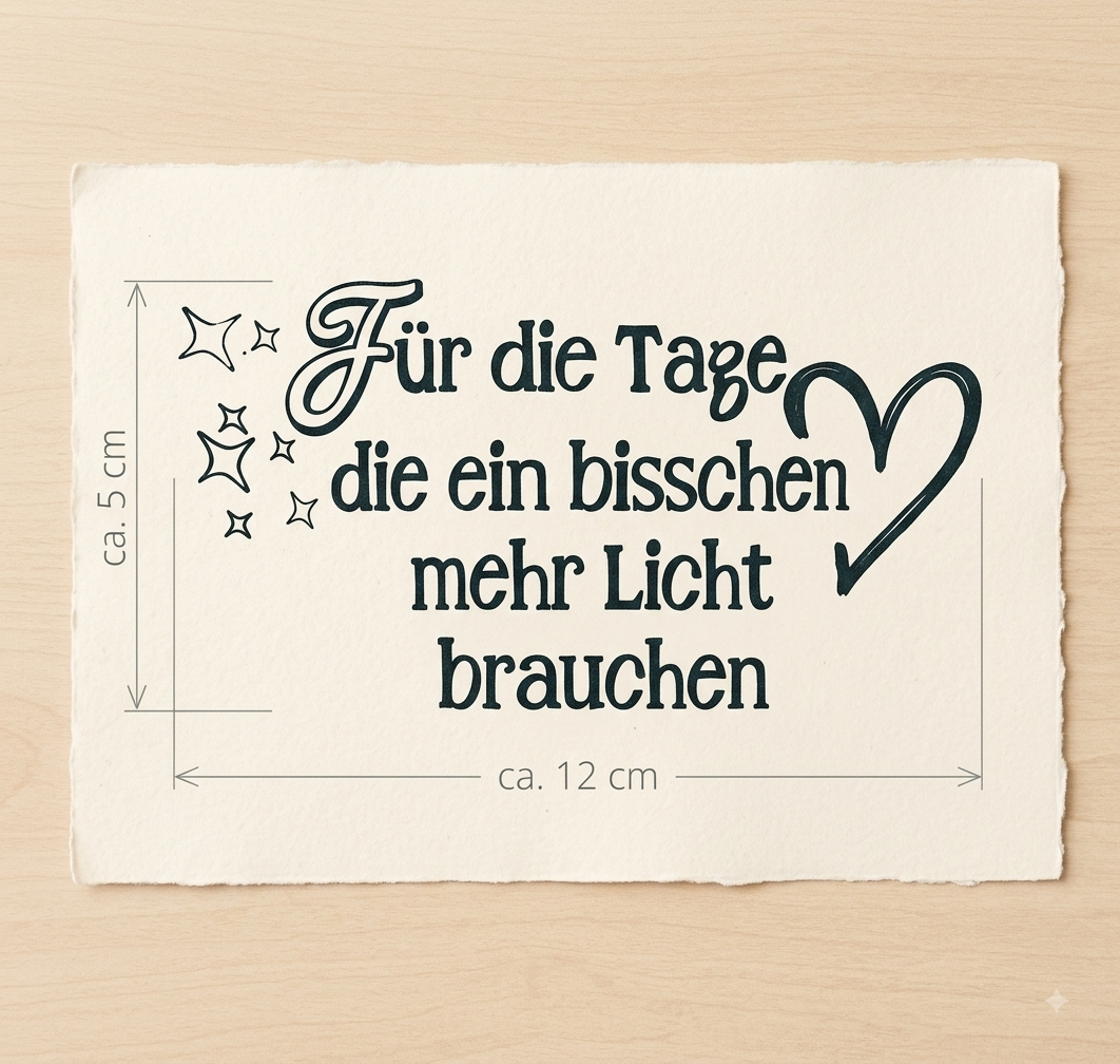 Teelichtglas Für die Tage die ein bisschen mehr Licht brauchen Satiniertes Kerzenglas Geschenk Mutmacher Deko Herbst Windlicht