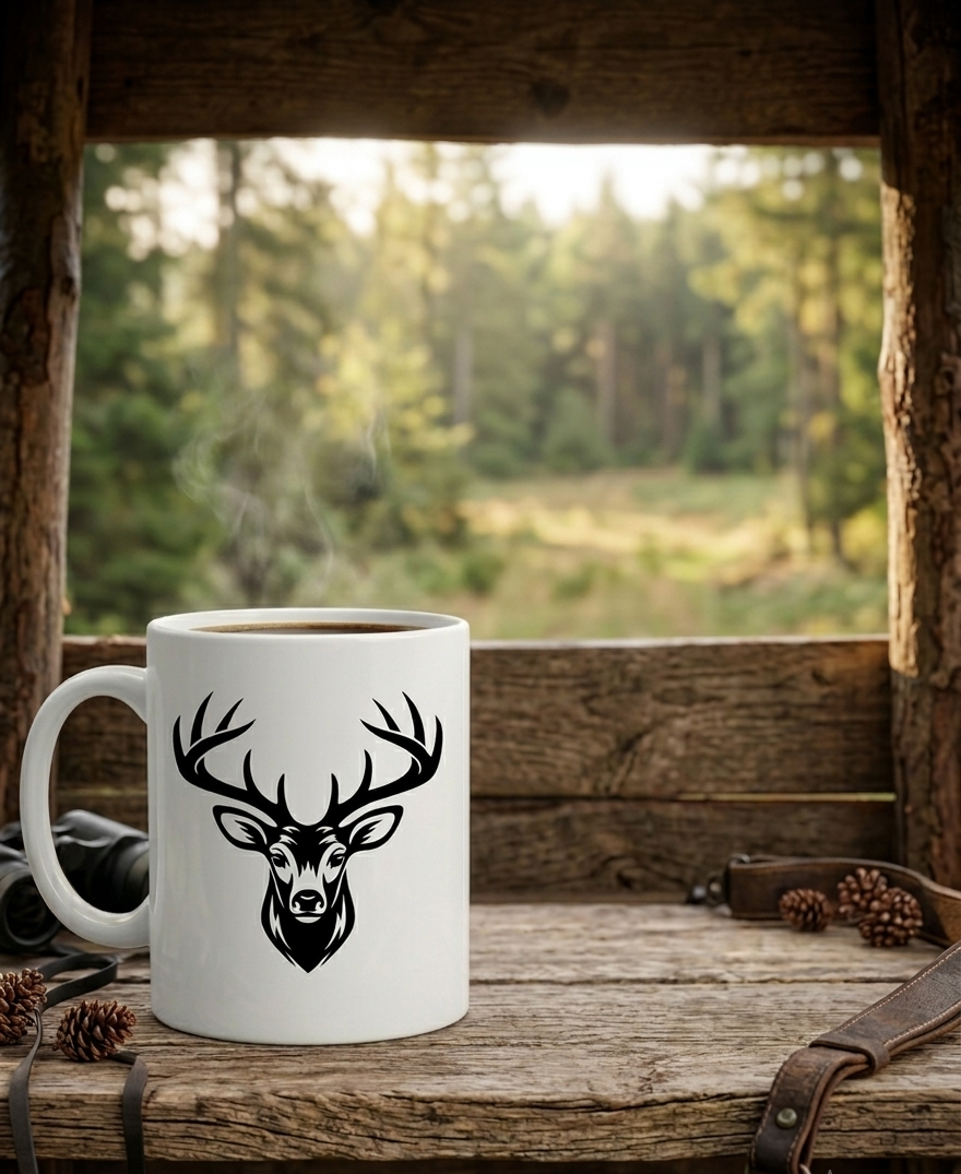 Hirsch Tasse Personalisiert Name Geschenk Jäger Wildschwein Keiler Wild