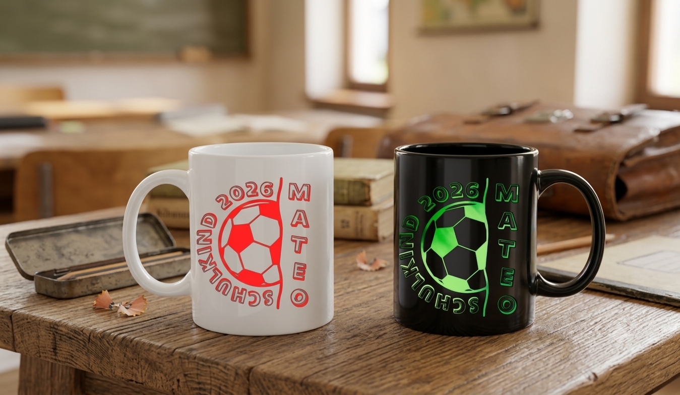 Tasse Einschulung Personalisierte Fussball Schulkind Tasse Name Geschenk