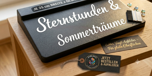 Vinyl Aufkleber Wunschtext personalisiert, Beschriftung, Aufkleber Name Text, Sticker individuell weiß schwarz, Personalisierter Aufkleber