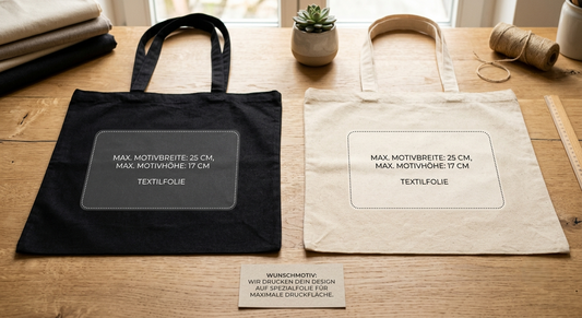 Baumwolltasche mit Wunschdruck Personalisierte Tasche Stoffbeutel Druck
