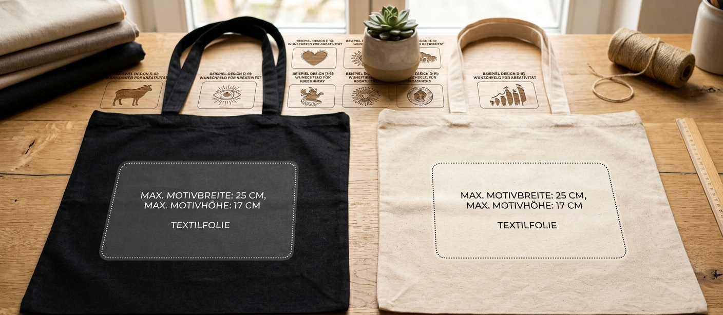 Baumwolltasche mit Wunschdruck Personalisierte Tasche Stoffbeutel Druck