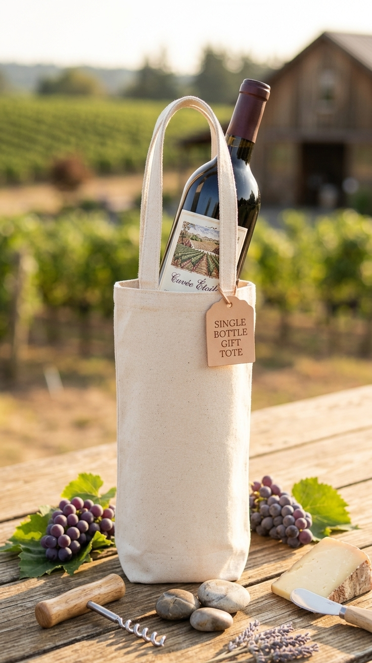 Flaschenbeutel Fairtrade, Weinflaschen Tasche Name, Geschenk zum Einzug, Mitbringsel Weinfest, Tasche für Weinflasche schwarz oder beige
