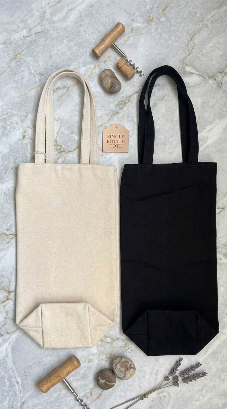 Flaschenbeutel Fairtrade, Weinflaschen Tasche Name, Geschenk zum Einzug, Mitbringsel Weinfest, Tasche für Weinflasche schwarz oder beige