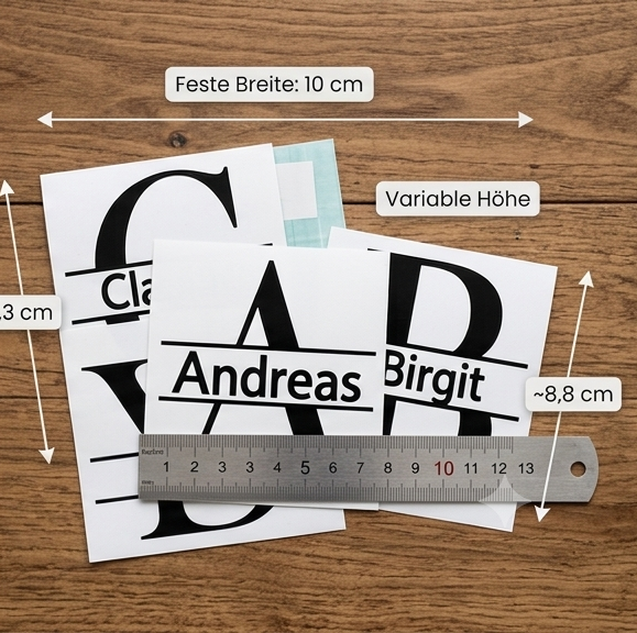 Personalisierter Buchstabe Aufkleber Set Wunschname Name Vinyl Sticker