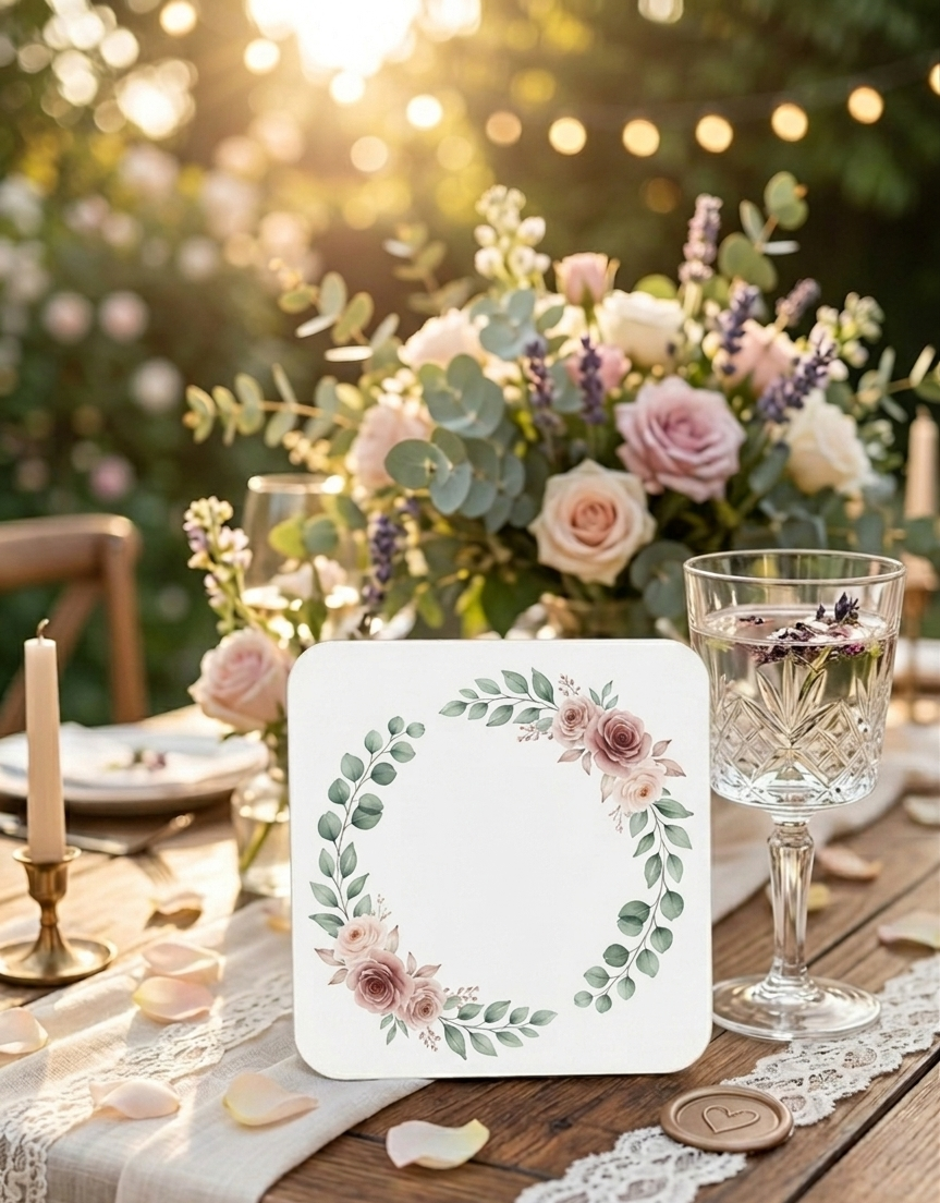 Untersetzer Hochzeit Gastgeschenk Platzkarte Personalisierbar Namensschild Hochzeitsdeko Tischkarte Geschenk Gäste auch in Glitzer