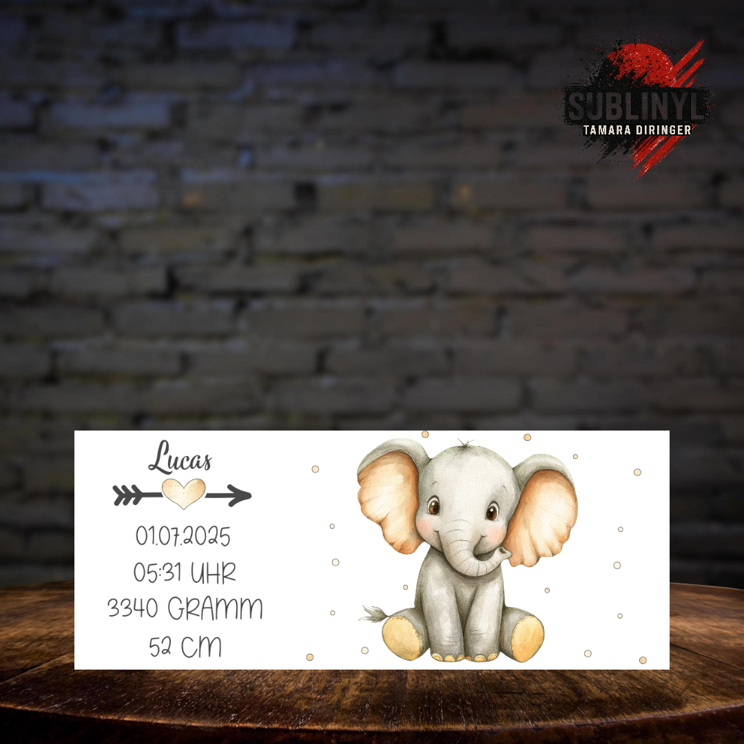 Spardose Baby personalisiert, Geburt, Taufe, Tiermotiv, Geschenk, Fuchs, Sparbüchse, Taufgeschenk,  Kinderspardose, Geburtstag