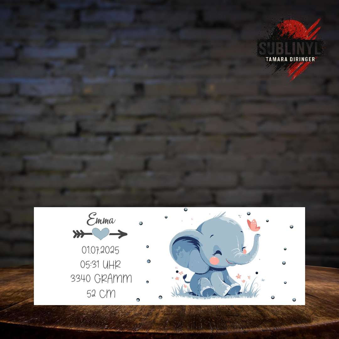 Spardose Baby personalisiert, Geburt, Taufe, Tiermotiv, Geschenk, Fuchs, Sparbüchse, Taufgeschenk,  Kinderspardose, Geburtstag