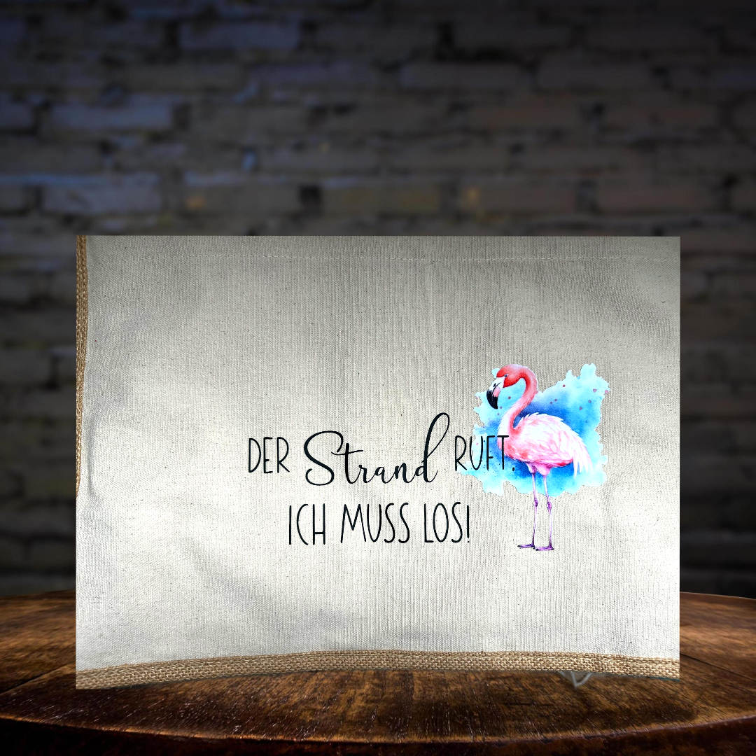 Strandtasche Der Strand ruft, Geschenk, Urlaub, Meer, Beach Bag Travel, Reisetasche