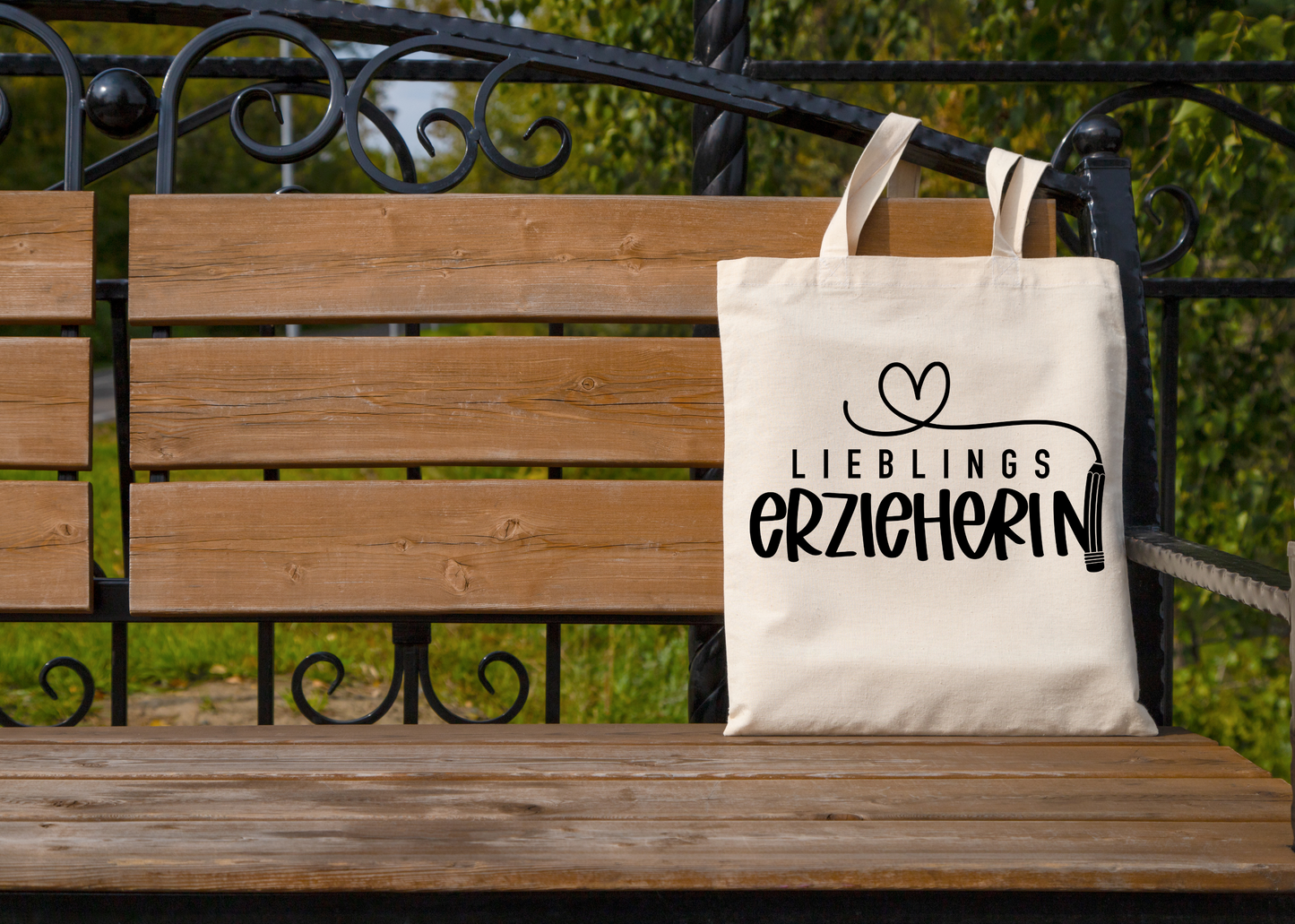 Erzieherin Geschenk Danke, Baumwolltasche Abschied Kindergarten, Jutebeutel Lieblingserzieherin, Stofftasche Danke sagen natur