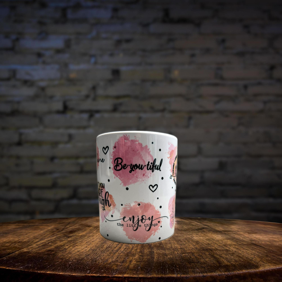 Keramiktasse personalisiert Name individuell, Liebe Selbstliebe, Daily Reminder, Besonders, Einzigartiges Design, Spruchtasse, Kaffeetasse, Teetasse, Becher