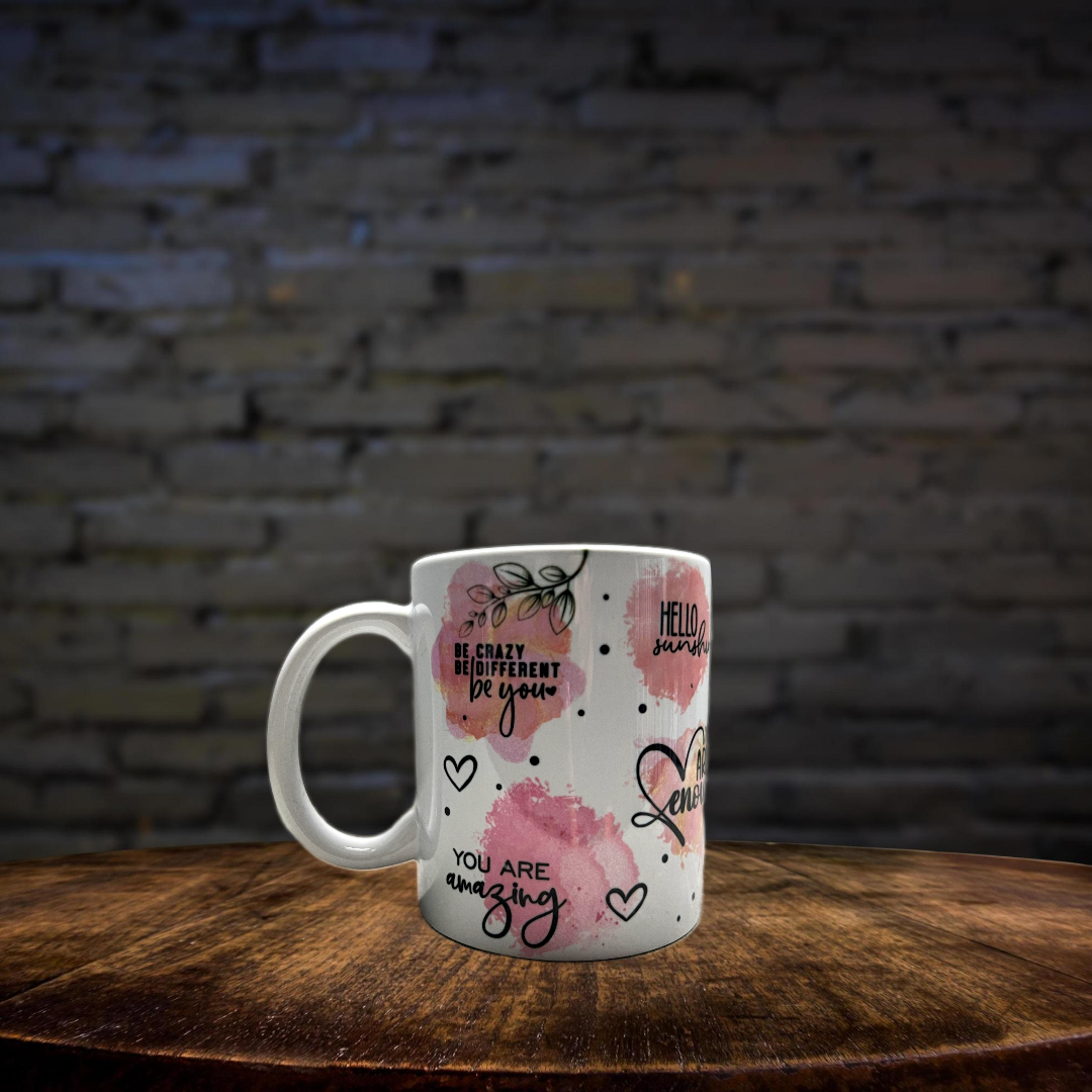 Keramiktasse personalisiert Name individuell, Liebe Selbstliebe, Daily Reminder, Besonders, Einzigartiges Design, Spruchtasse, Kaffeetasse, Teetasse, Becher