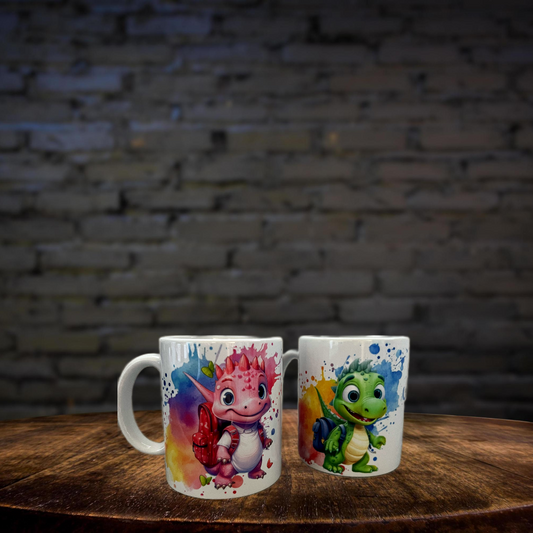 Personalisierte Keramiktasse Dinosaurier Schulkind 2025, Kind Tasse, Einschulung, Tasse Geschenk, Milchtasse, Teetasse, individuell, personalisiert