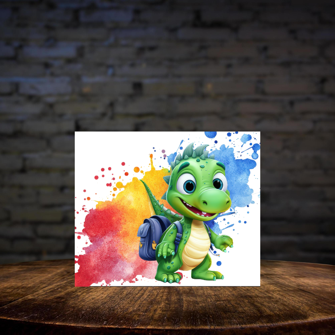 Schulkind Glas Einhorn Dinosaurier mit Strohhalm, personalisiert, Einschulung, Kindergarten Abschied, Geschenkidee Kinder