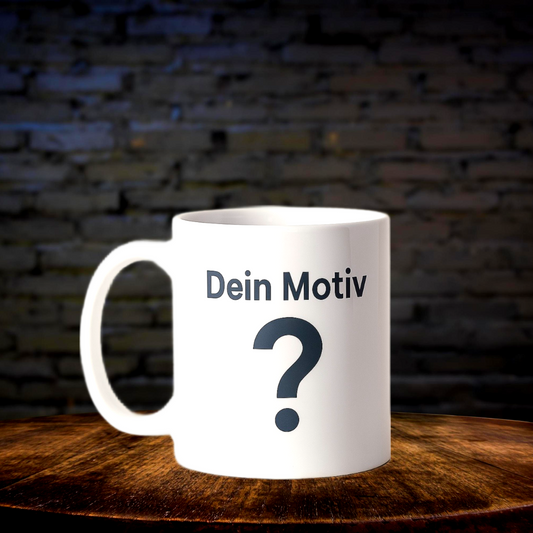 Personalisierte Keramiktasse mit deinem Text, Wunsch Motiv, Foto, Kaffeetasse, Teetasse, Geschenk Tasse, personalisiert, Tasse selbst gestalten
